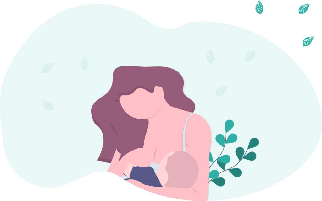 Imagen de mujer dando de lactar